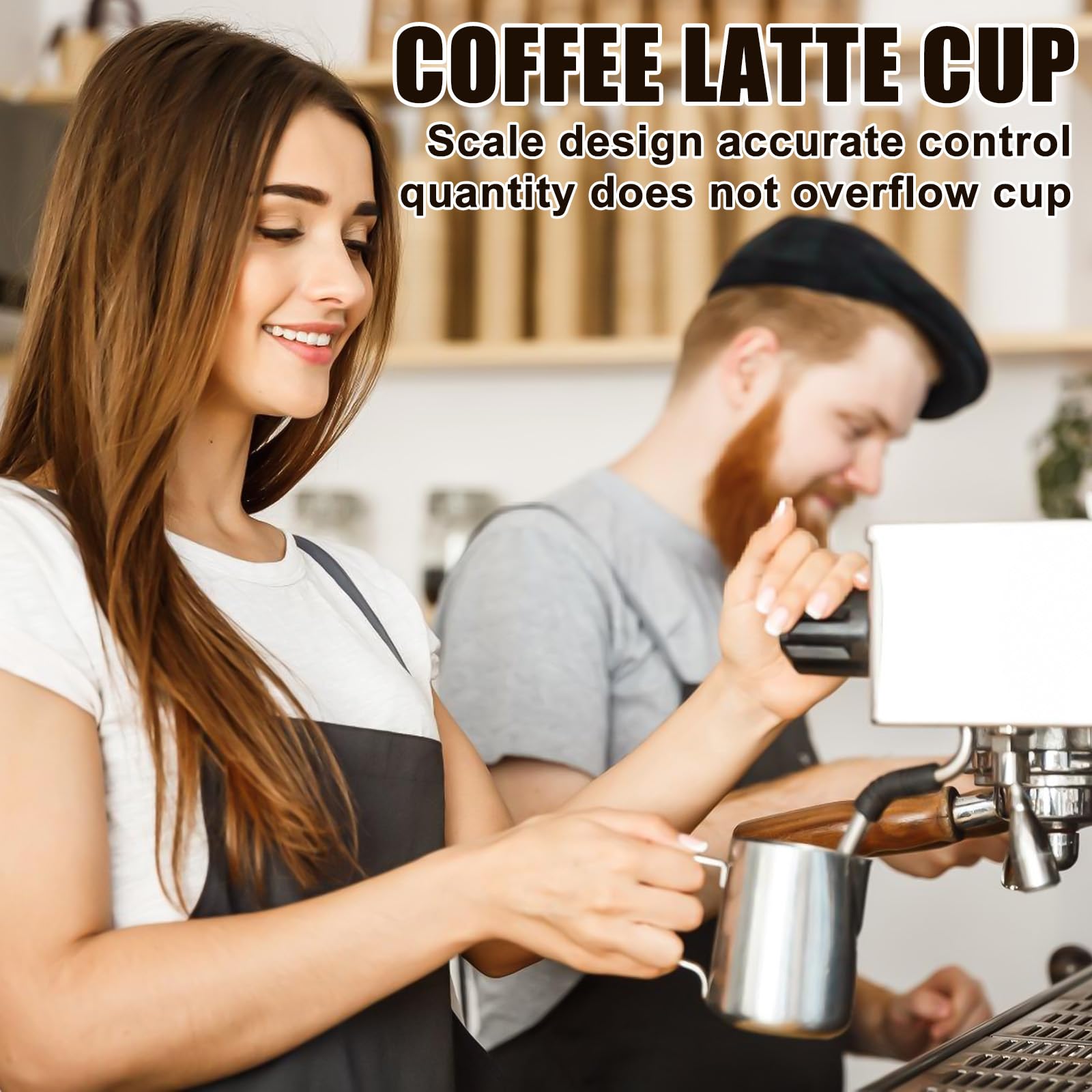 3 bricco per latte in acciaio inox, 150 ml, brocca per latte in schiuma, bricco in schiuma di latte, brocca per schiuma, brocca per latte e caffè espresso, per montalatte, cappuccino, macchiato