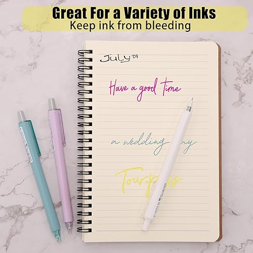 Miniatura 5 de Cuaderno de espiral, paquete de 6 cuadernos rayados A5, cuaderno de espiral de tapa dura, 80 hojas, 160 páginas para estudio y notas, 8.3 x 5.5