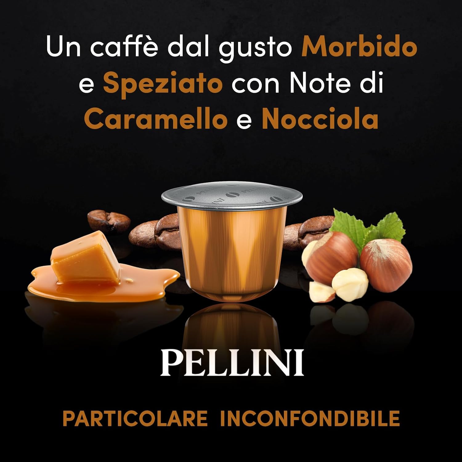 Pellini Cremoso 100 Capsule in Alluminio Compatibili Nespresso, Miscela di Caffè Arabica e Robusta dal Gusto Speziato con Note di Caramello e Nocciola, 10 Confezioni da 10 Capsule - Immagine 4