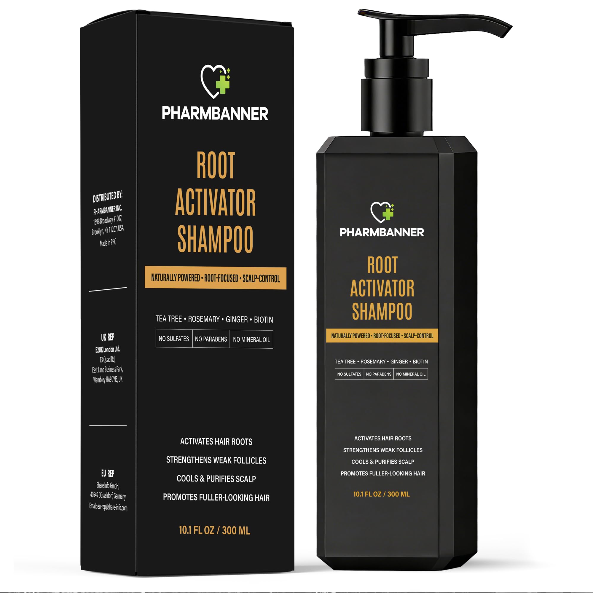 Root Activator Shampoo For Men – Rosemary Biotin, Thinning Hair, 10 fl oz 10 Fl Oz (Pack of 1)
