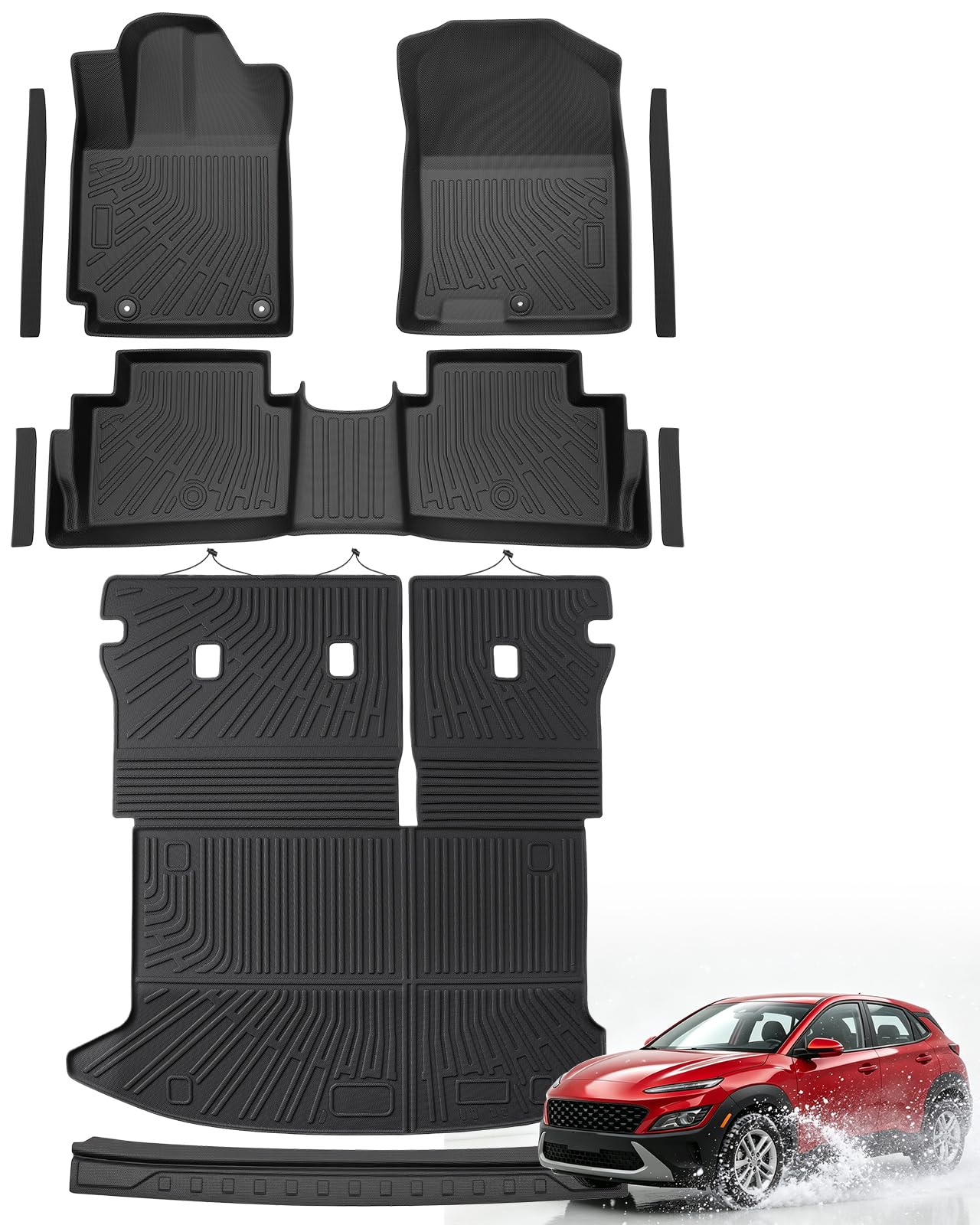 Car Floor Mats for Ford Bronco Sport 2021-2026, Black