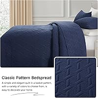 Vista 6 de Lavsiry Juego de ropa de cama de tamaño Queen con fundas de almohada, colcha ligera de verano, manta acolchada suave y fina para todas las estaciones