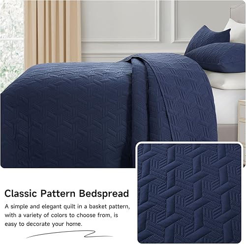 Miniatura 6 de Lavsiry Juego de ropa de cama de tamaño Queen con fundas de almohada, colcha ligera de verano, manta acolchada suave y fina para todas las estaciones