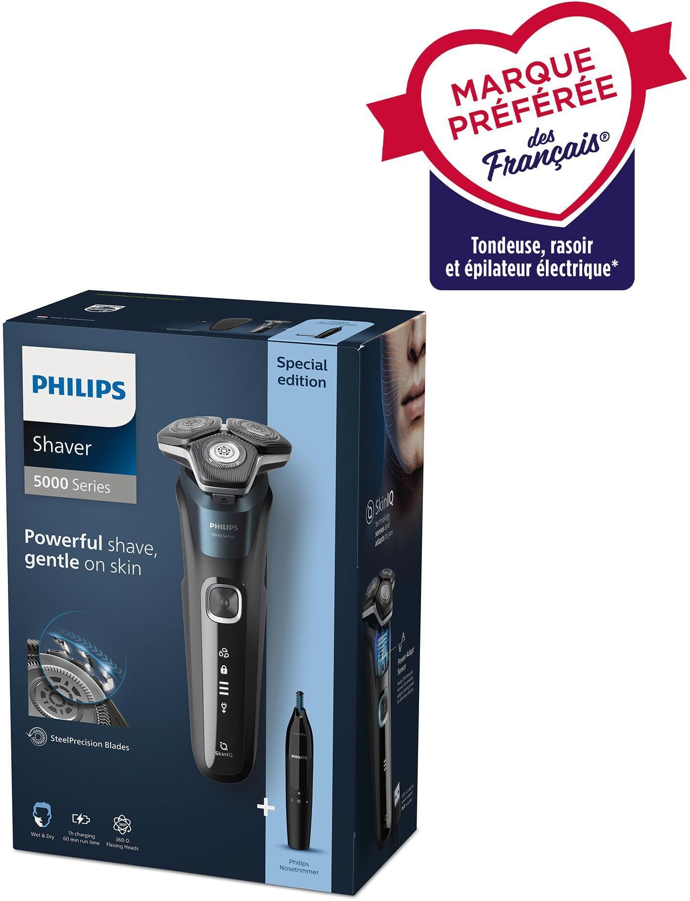 Philips Wasserdichter wiederaufladbarer Elektrorasierer - S5889-11