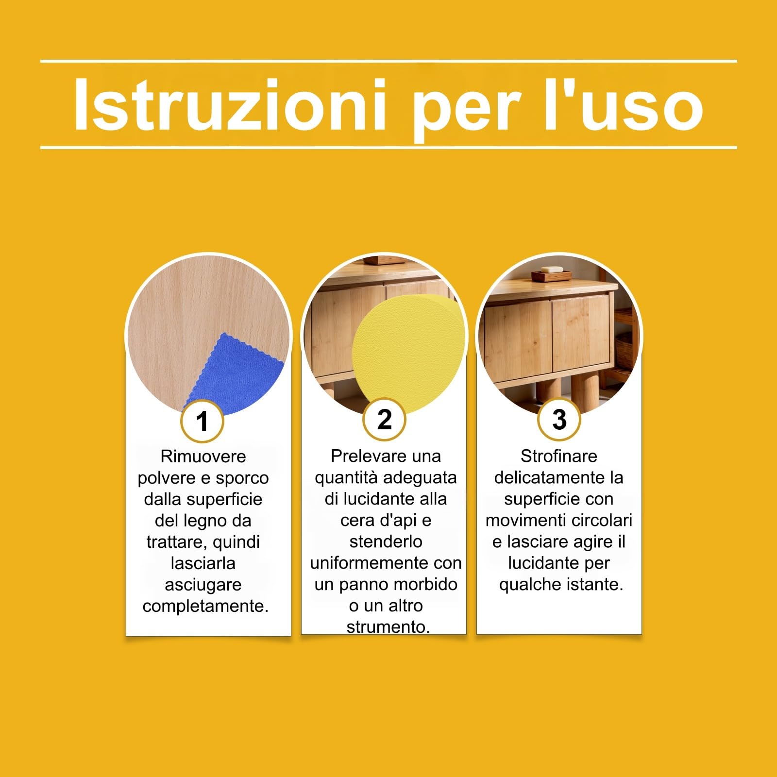 Glomot Shield - Cera per pavimenti per taglieri, mobili, pavimenti, cura e finitura duratura