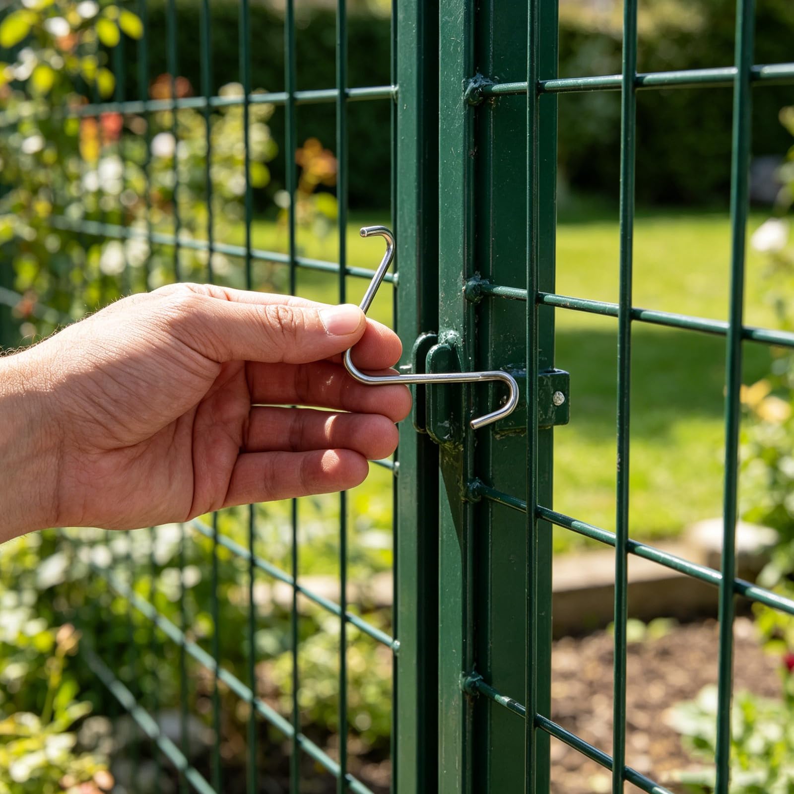 200 Pezzi Clip per Paletto a Forma di Ferro Zincato