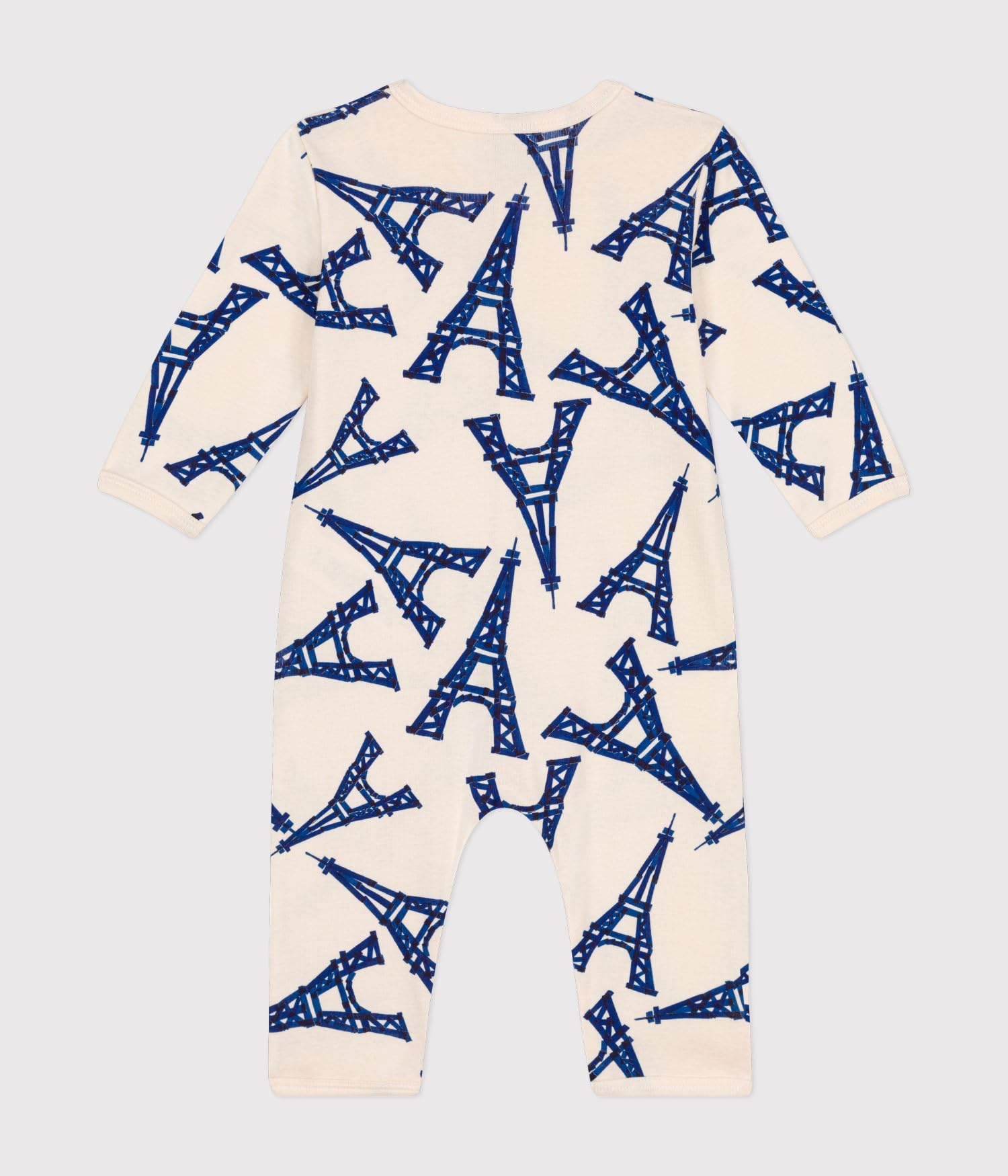 Petit Bateau Pijama de Manga Larga sin pies Unisex bebé