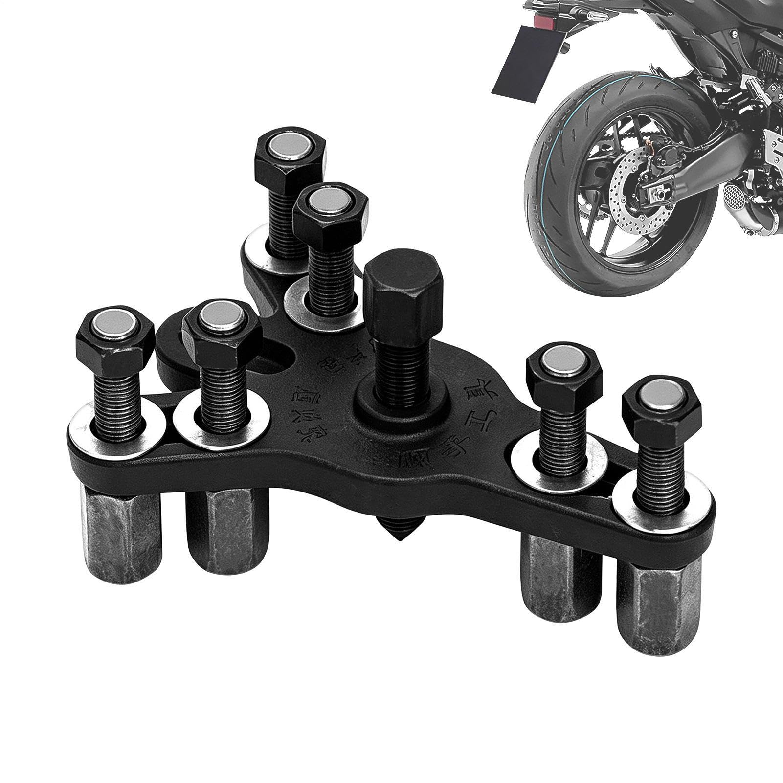 Estrattore Mozzo Ruota Attrezzi Manuali Universali Regolabili Antiscivolo | Rimozione Tamburo Freno Moto Per Triciclo Auto Camion Suv Camper Veicolo Berlina Pickup Casa Garage
