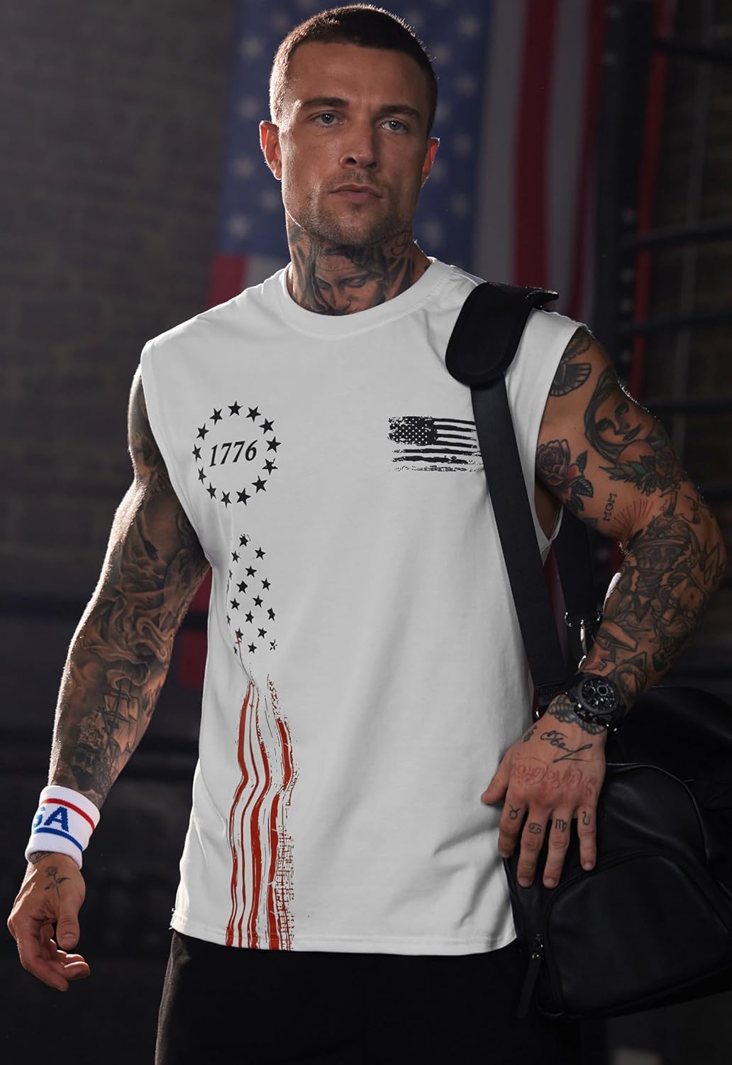 Men Graphic Muscle Tank Top Gym Workout Summer Casual Sleeveless Shirts (S-XXL) - Image 7