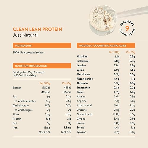 Miniatura 4 de Proteína magra limpia 17.64 oz simplemente natural