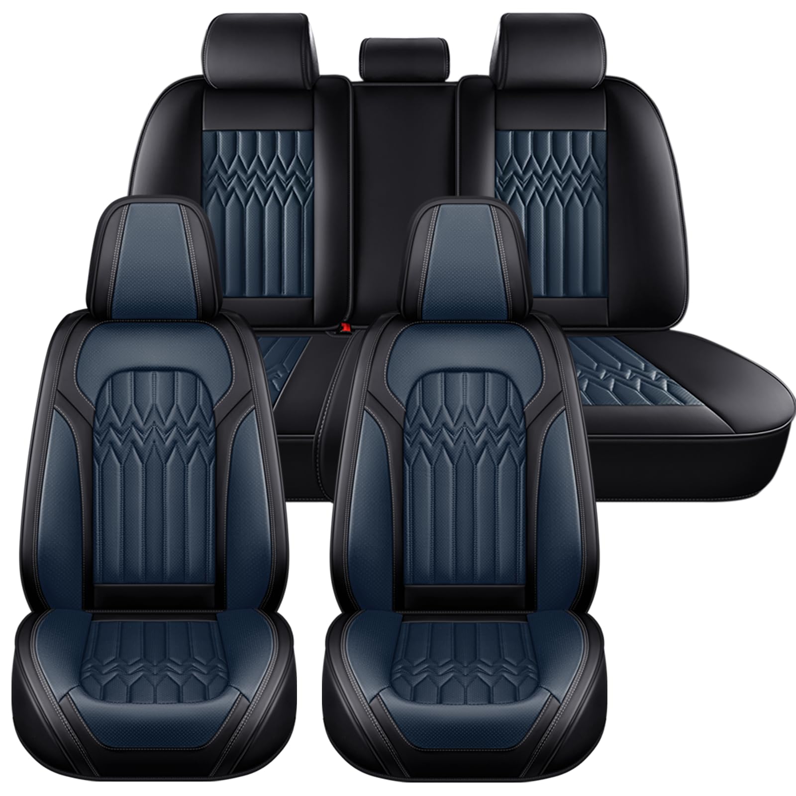 Coprisedili Auto per Subaru Impreza GC8 GD GG GH GP GJ Wagon Sport Legacy BE BH BL BP BM Compatibile – Pelle Nappa 5 Posti Impermeabili Antigraffio