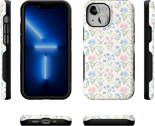 Vista 864 de Casely Funda para iPhone 13 Compatible con MagSafe Color Splash de medianoche Funda retro abstracta Color de medianoche Splash Abstracto