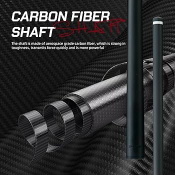 ビリヤードキュZOKUE Carbon Fiber Shaft Zokue Carbon Fiber Shaft - 3/8*8 Pin - 10.5mm/11.5/12.5mm