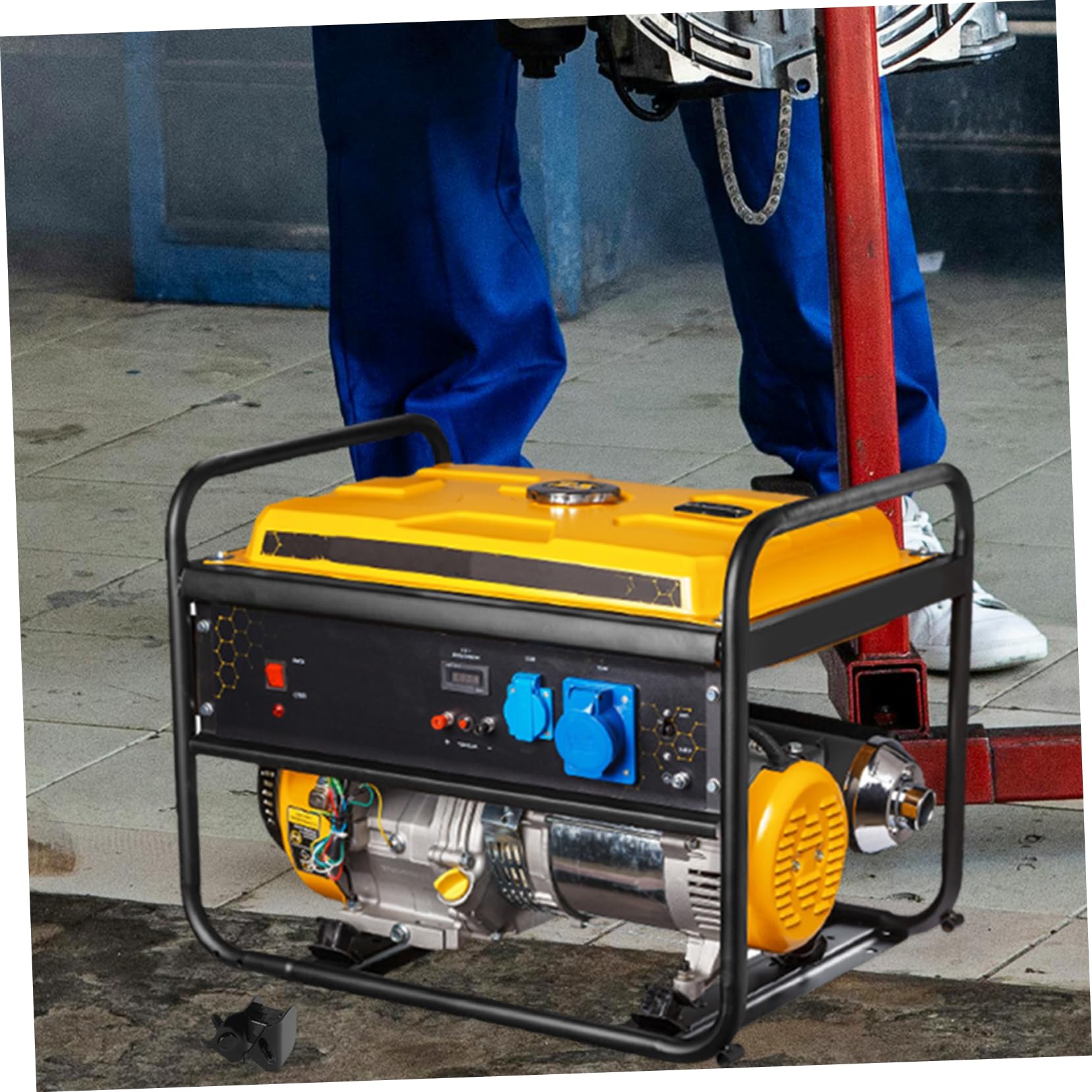 Supporti Motore in Gomma e Ferro 4 Pezzi per Generatori 188f 190f Antivibrazione Portatili per Ridurre Vibrazioni Motore Diesel 2kw-3kw
