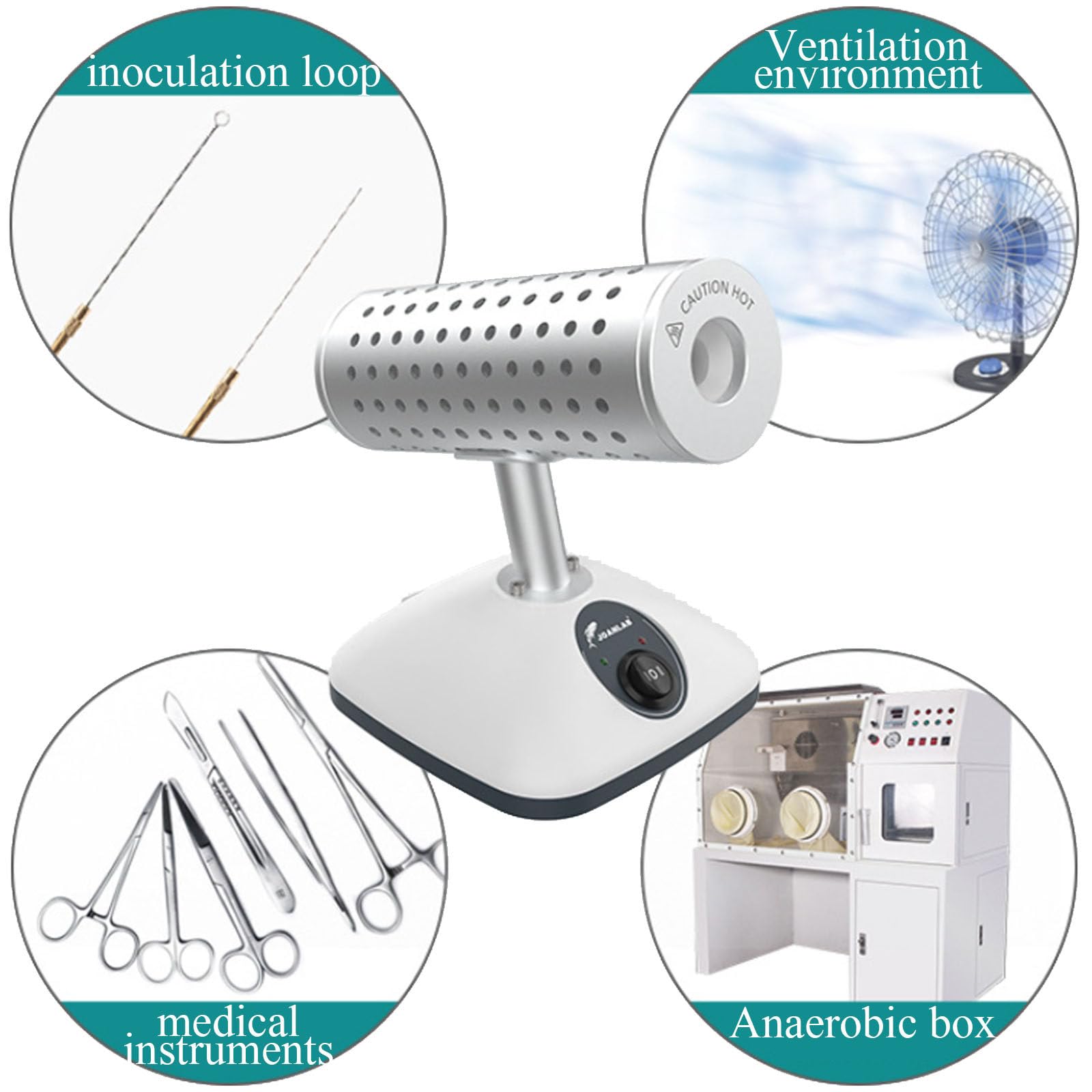 Esterilizador de bucle,Esterilizador infrarrojo de laboratorio,Esterilizador de bucle de inoculación,Esterilizador de bisturí infrarrojo,para bisturí Aguja Inoculación Bucle Vacunación,14mm-220V