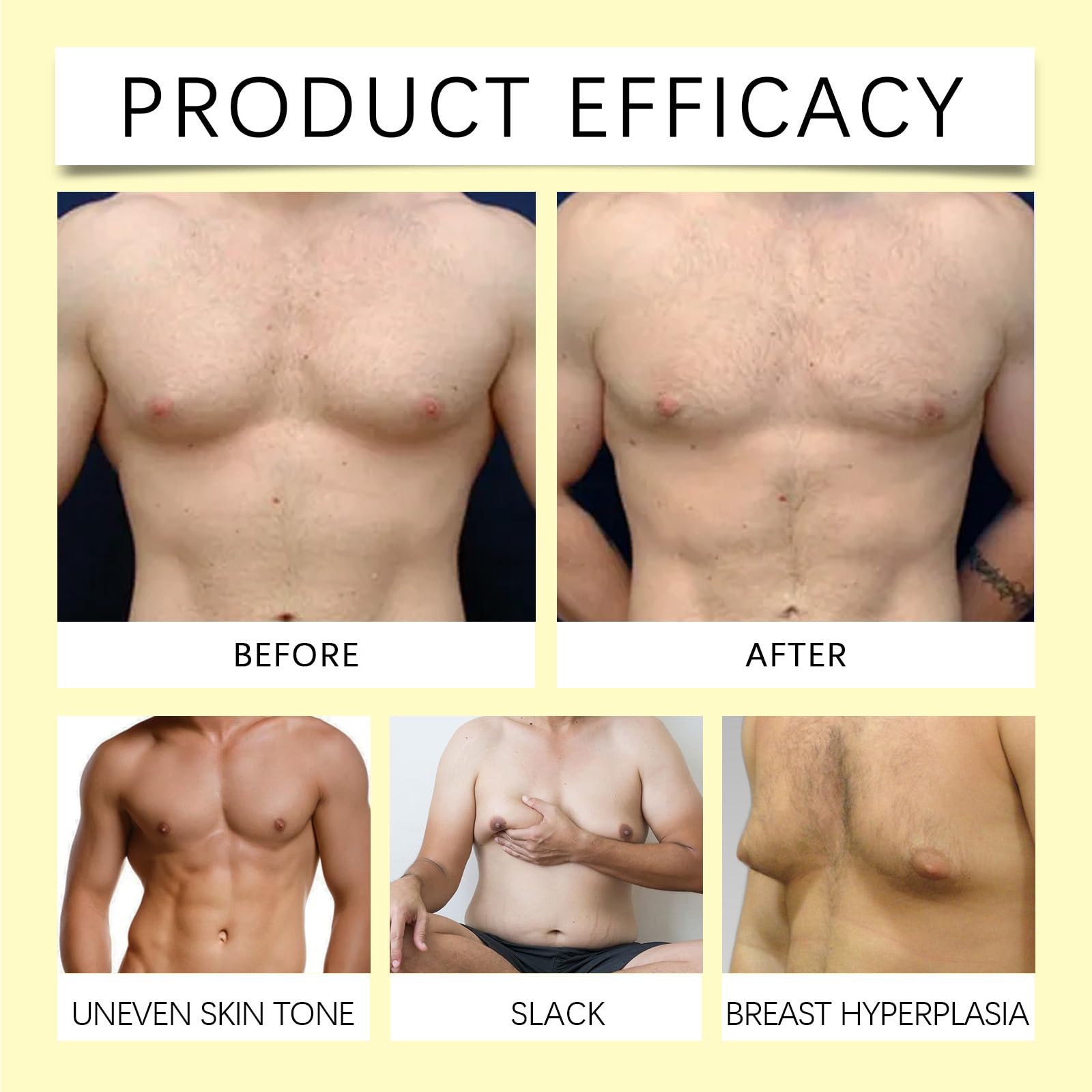 Breast Firming Massage Cream with Bee Venom, Gynecomastia Firming Cream, Cellulite Reduction Cream, Male Chest Massage Cream - Image 4