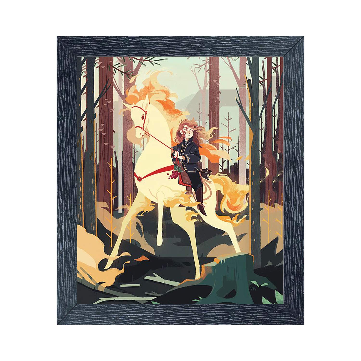 Random (RP- 1085) Multicolor Abstract Painting, 12 X 14 INCH