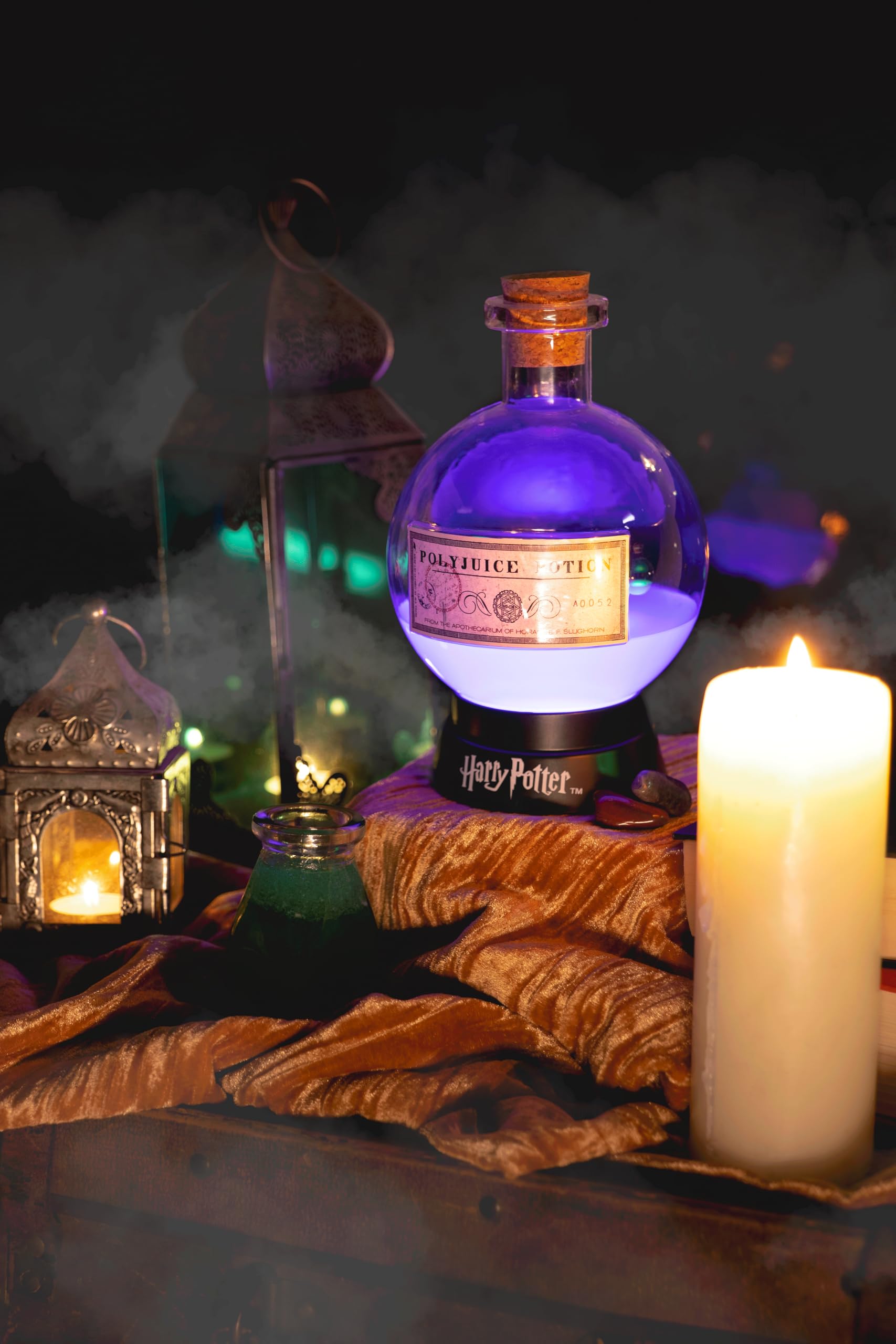 WONDEE Harry Potter Lampada da Tavolo e Luce Notturna Pozione Mágica, Harry Potter Gadget Ufficiale, Harry Potter Regali per Donna, Uomo, Bambino e Bambina, Regalo Decorazione Magica (Lungo)