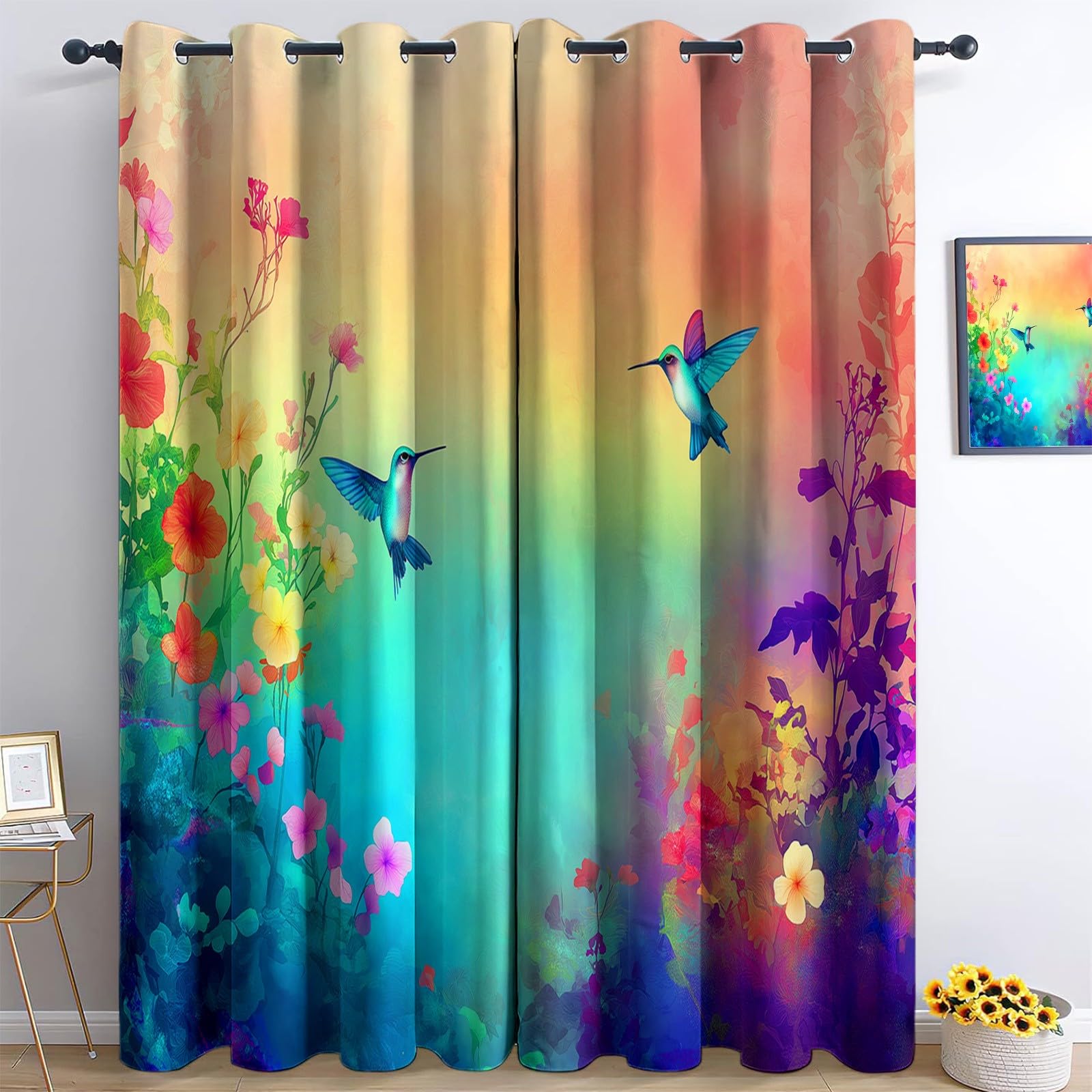 Rideaux opaques thermiques fantaisie 3D polyester de chambre