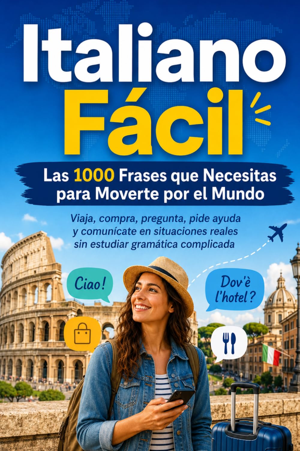 Italiano Fácil: Las 1000 Frases que Necesitas para Moverte por el Mundo: Viaja, compra, pregunta, pide ayuda y comunícate en situaciones reales sin estudiar gramática complicada