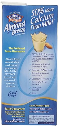 Miniatura 4 de Blue Diamond - Leche de almendras y almendras sin azúcar, 32 onzas (paquete de 12)