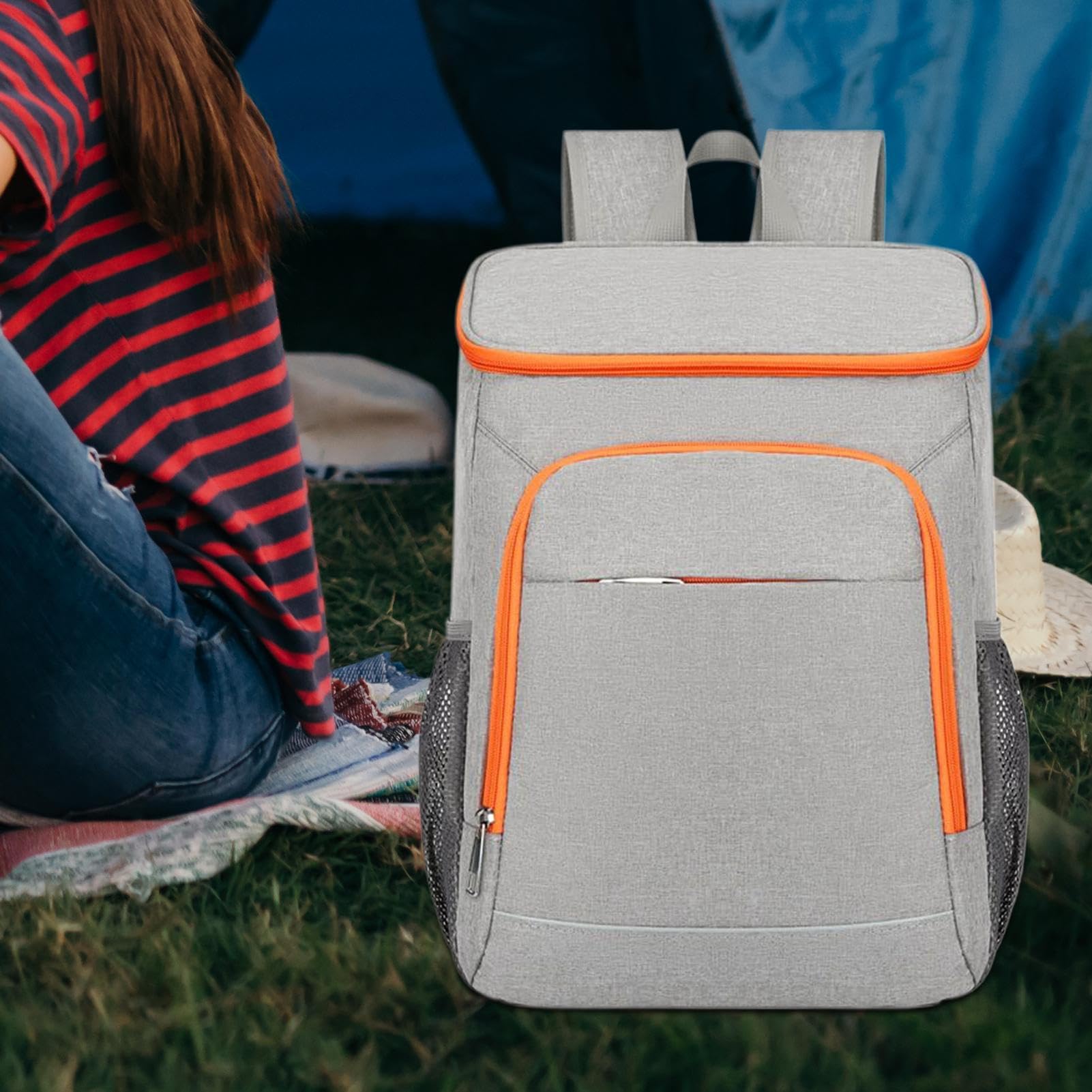 Sac à dos de 50 L | Sac à dos isotherme de voyage | Sac à déjeuner étanche étanche pour pique-nique, barbecue, camping, randonnée, plage, voyage