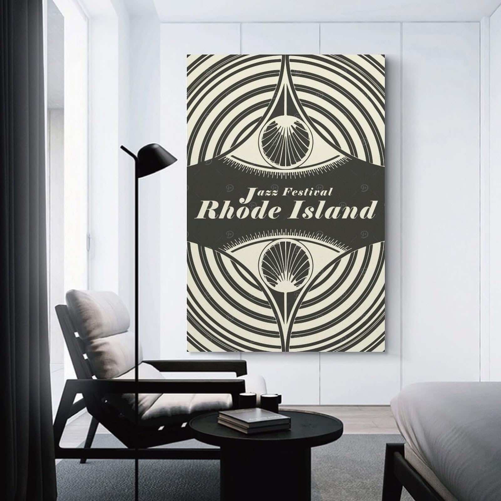 Junmoney Decorative Canvas Print Rhode Island Jazz Festival, 20x30inch(50x75cm), for Entrance Walls, Hall Decor Or Foyers, A Stylish Accent for Home Entrances