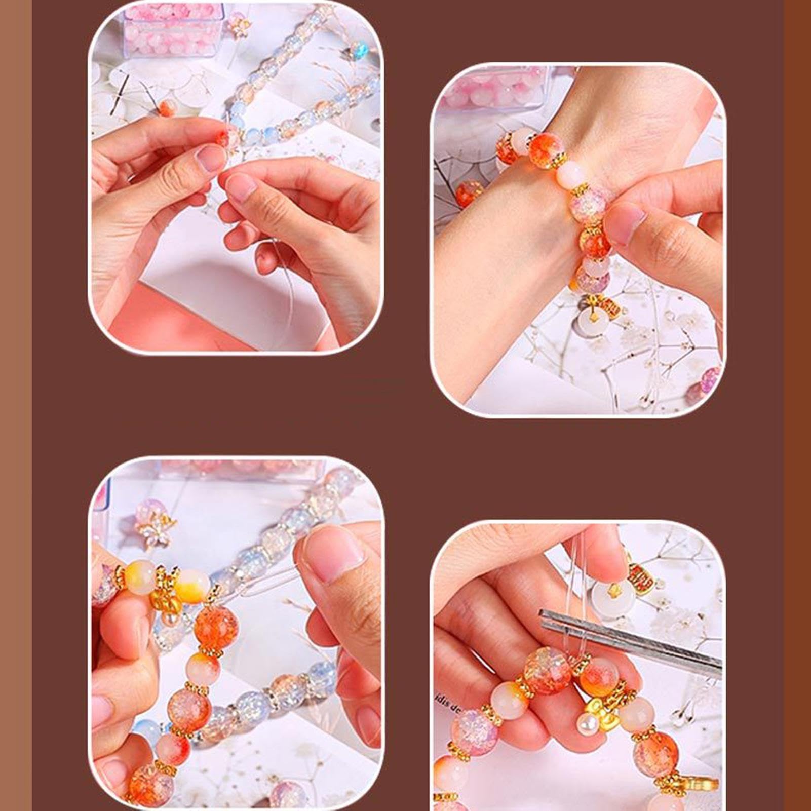 Hobngmuc Kit creazione bracciali bambini Con Strumenti E Giochi Educativi A