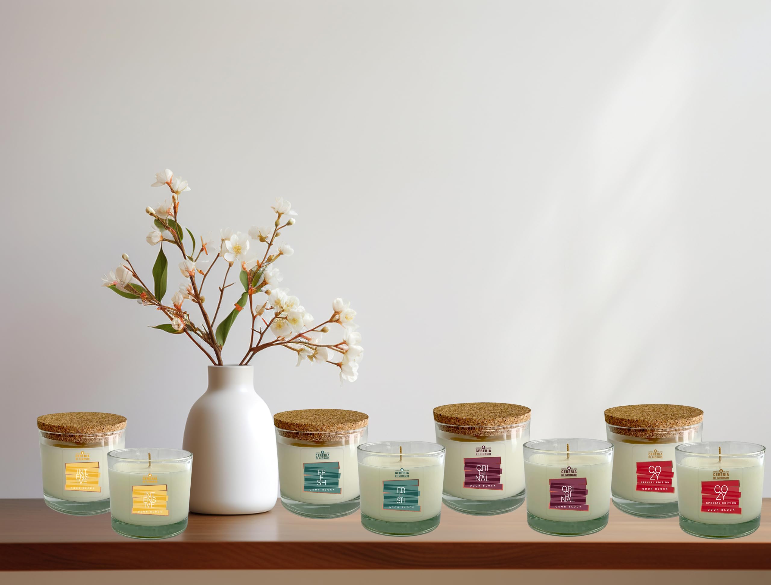 Image secondaire de Bougie parfumée en verre Orange et Cannelle - 100% végétale - Cereria di Giorgio