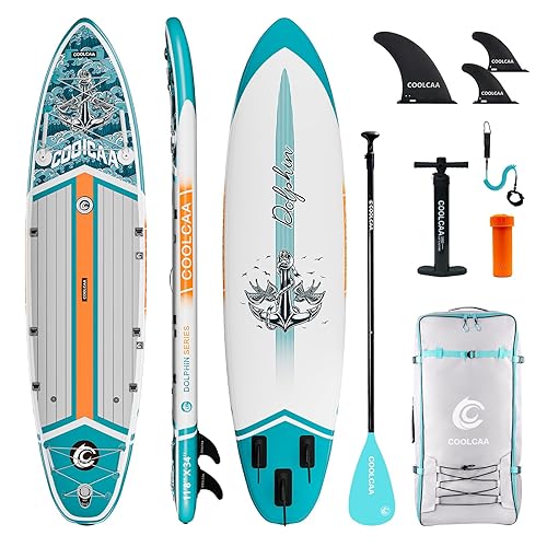 COOLCAA SUP Board, 355cm (Extra Groß) Stand Up Paddling Board,