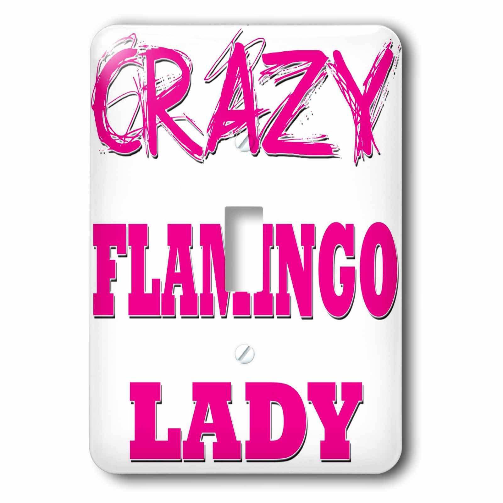 Interrupteur Crazy Flamingo Lady : égayez votre déco de salon