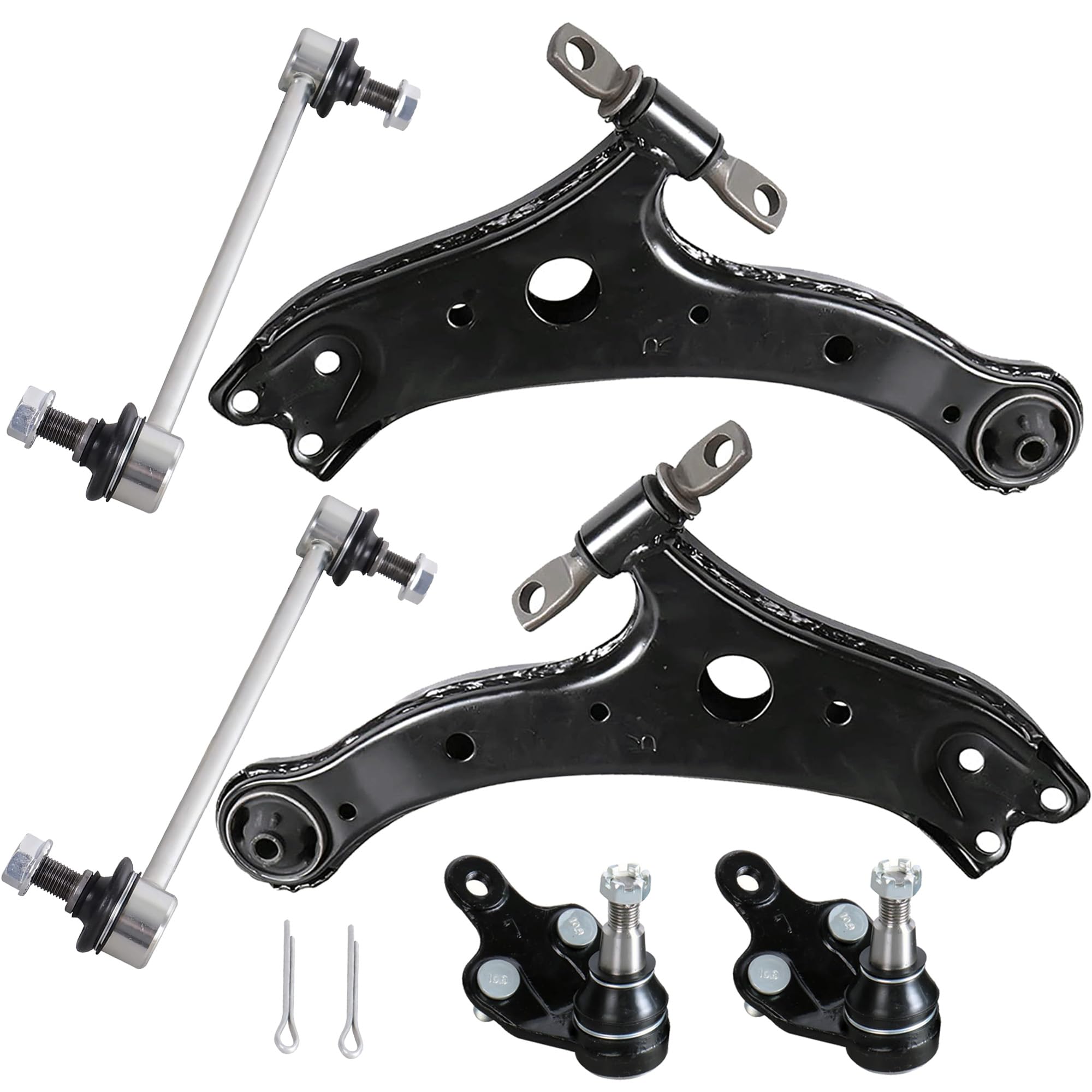 Photo 1 of 6PCS Front Suspension Kit Lower Control Arm with Ball Joint Assembly Compatible With 2002-2003 Toyota Camry Lexus
