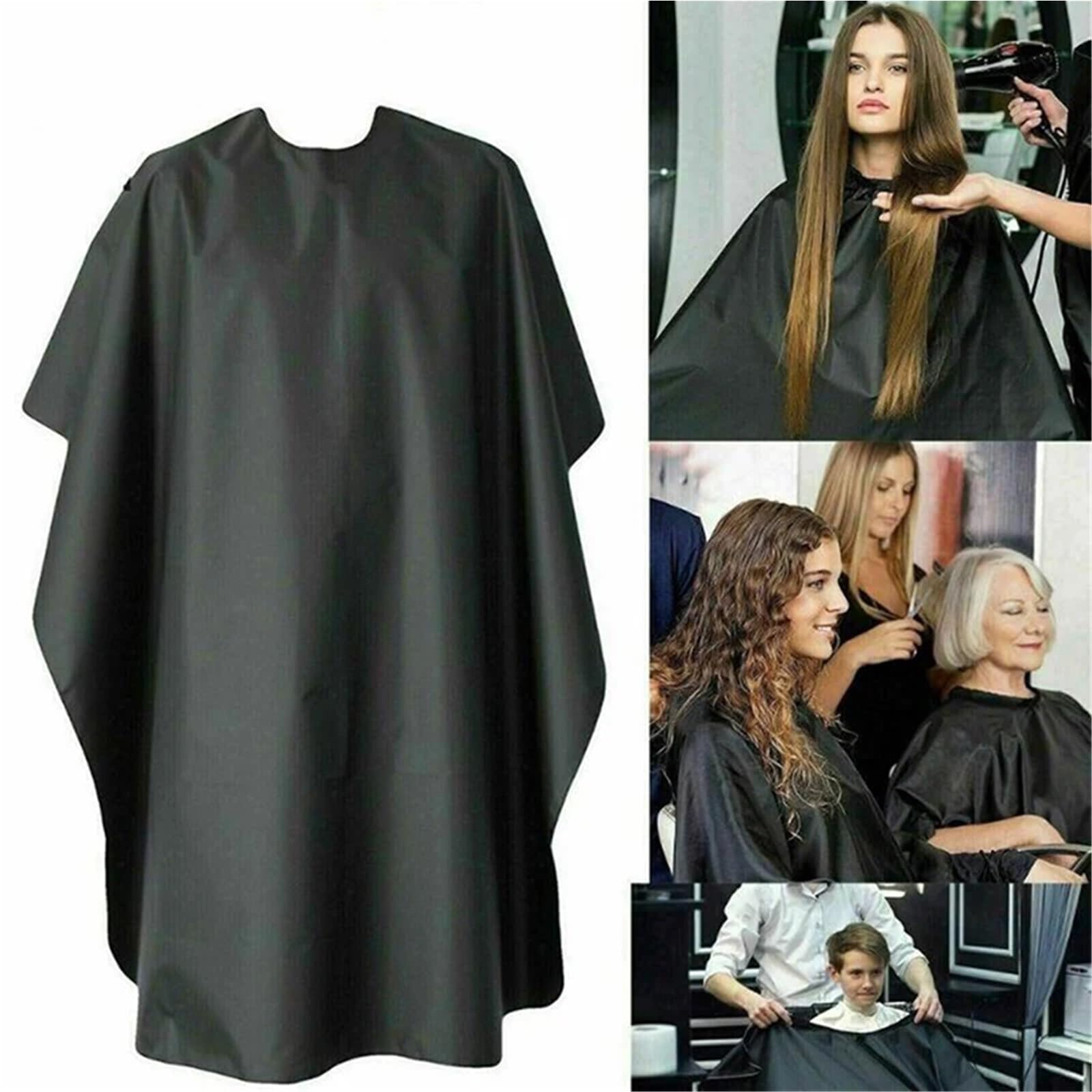 Capo Barbiere 3 Pezzi Unisex Adulto Parrucchiere Mantello Copertura Taglio Salone Abito da Barbiere Grembiule da Parrucchiere Impermeabile