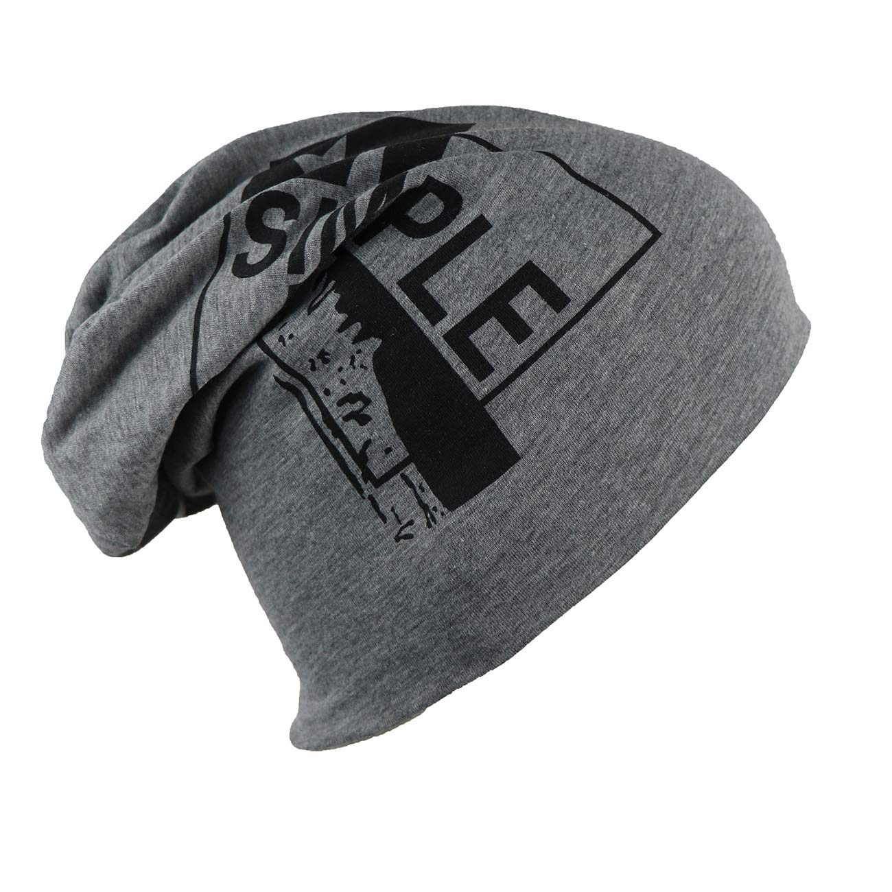 isweven Men's Women's Unisex Cotton Blended Slouchy Summer Skull Beanie Cap (7024, Free Size)-picture-21