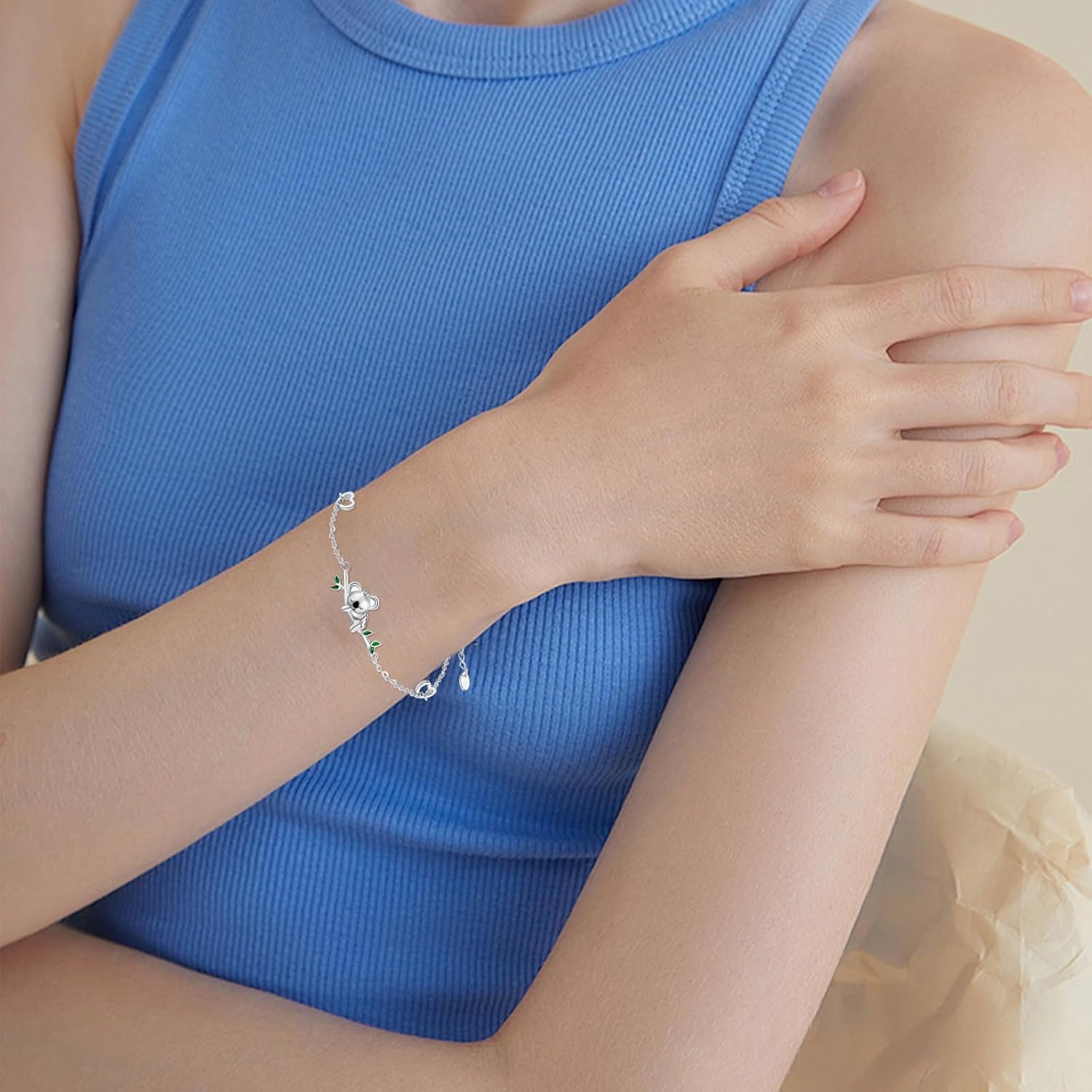 Animal Bracelet for Women 925 Sterling Silver Koala/Lion Bracelet Animal ChristmasJewelry Gifts for Women Wife Daughter - Image 4