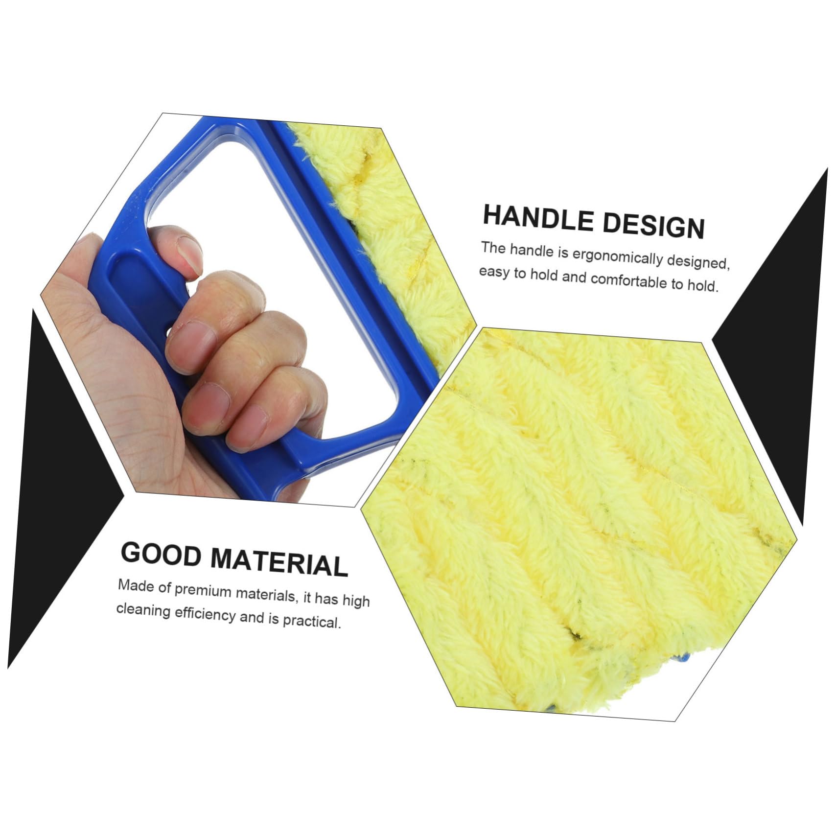 PACKOVE 5pezzi Spazzola Per La Pulizia Delle Persiane Portatile Spazzola Per Tapparelle e Finestre Utensile Maneggevole Per Rimuovere Polvere Da Ambienti Interni Ed Esterni Per Uffici e