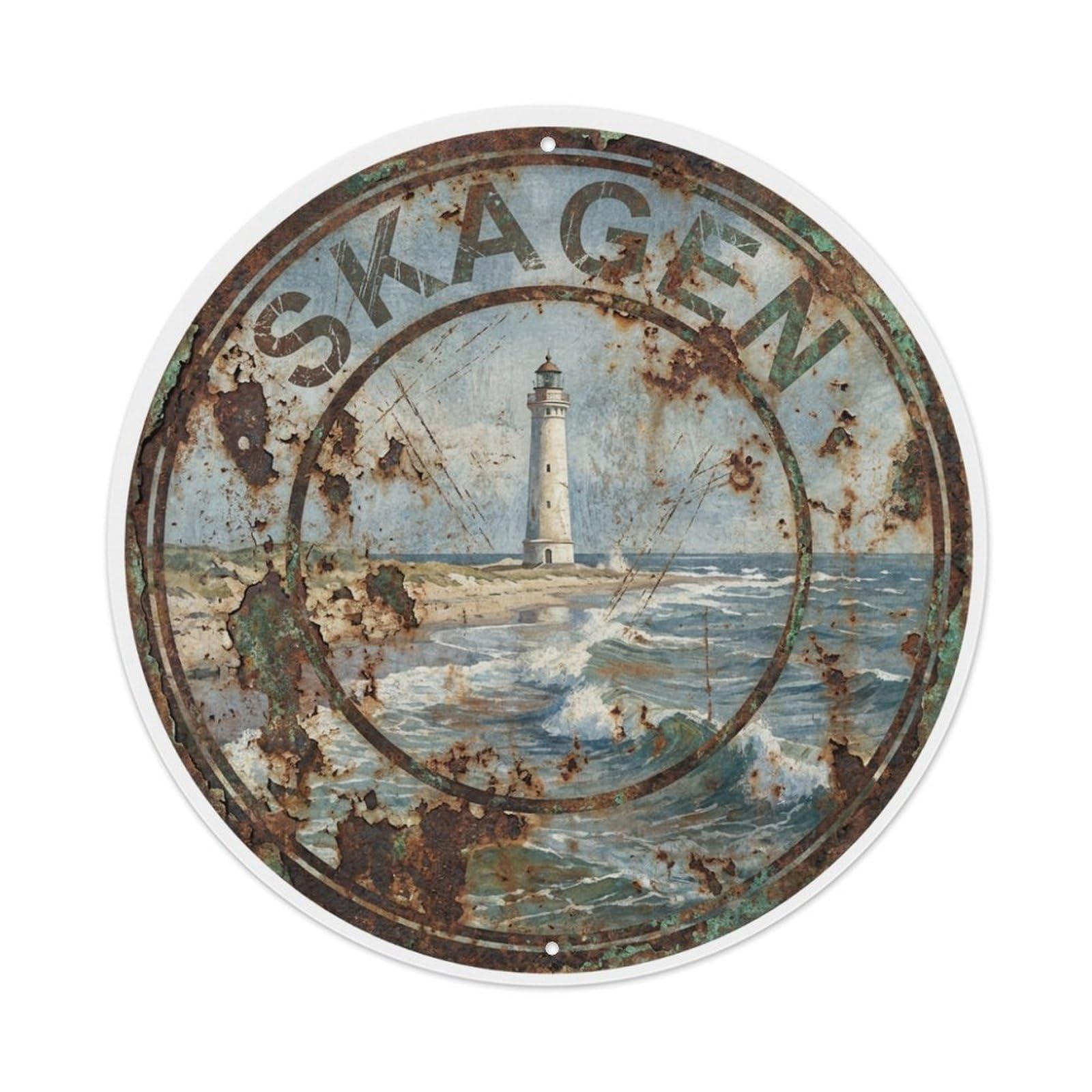 Travel Denmark Retro Metal Tin Sign