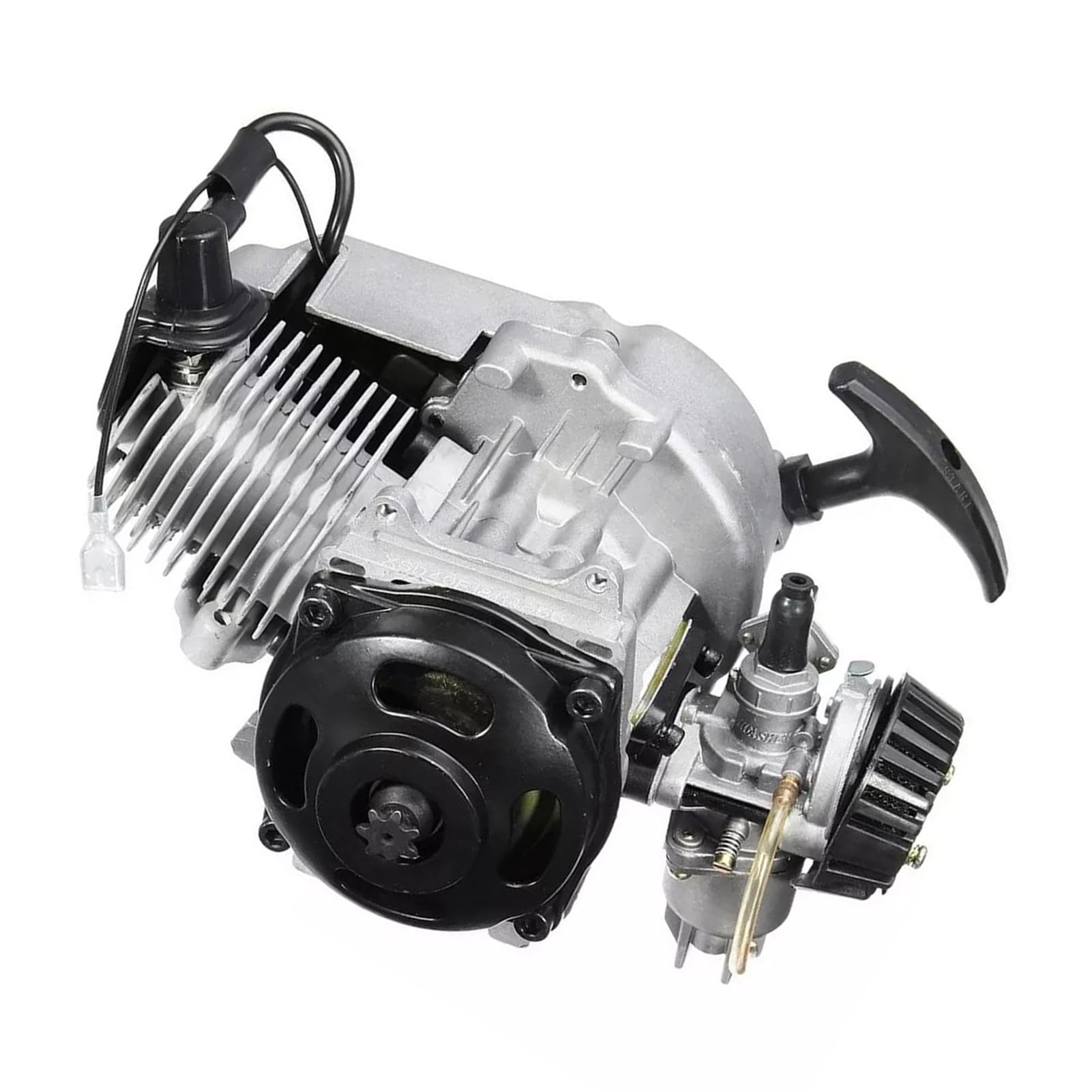 Motor de Gasolina de 2 Tiempos de 49, Potente Motor de Motocicleta de Bolsillo, Moto de Cross, con de Frenado y Suspensión Confiable, para Agricultura, Jardinería,