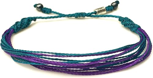 Miniatura 151 de Rumi Sumaq Pulsera de concientización para hombres, mujeres y niños – Pulsera de apoyo tejida ajustable anudada a mano – Pulsera de conciencia sutil