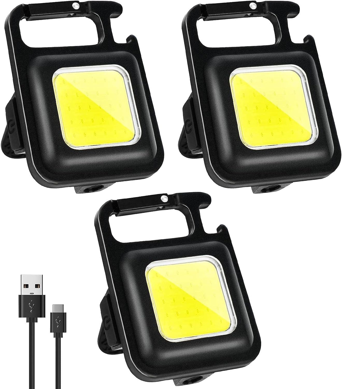 ROMINO COB Keychain Work Light Keychain Flashlights 4 Light Modes 800 Lumen, Led Keychain Light Emergency Light with Folding Bracket Bottle Opener and Magnet Base for Camping Walking - 3 Piece (B0CX96TF6N) Amazon Price History, Amazon Price Tracker
