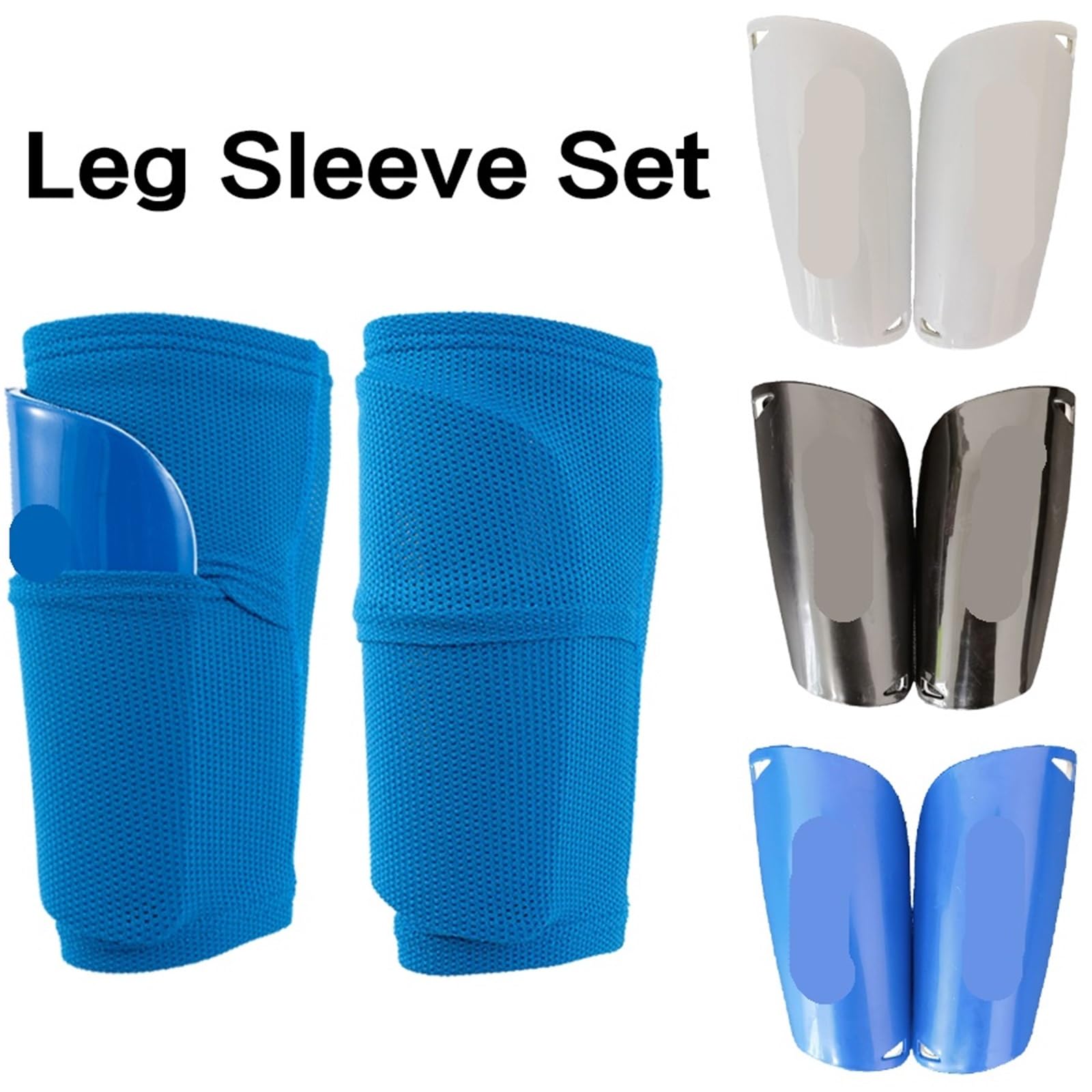 Protege Tibia A Set Soccer Shin Guard Adults Socks with Pocket Shields Legging Cover Sleeves Protective Gear