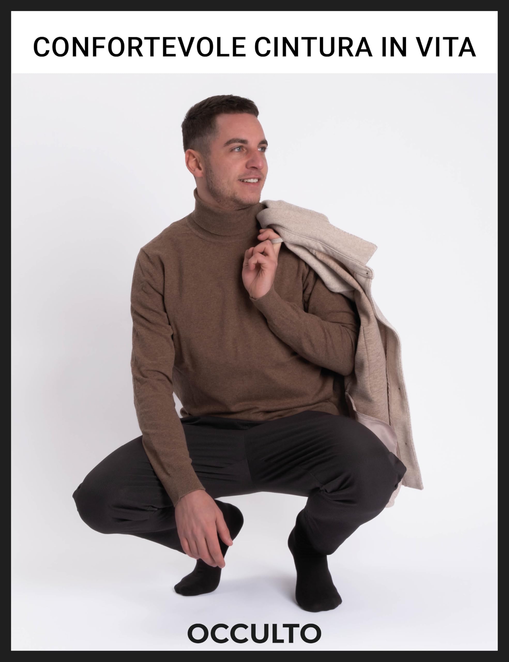 Occulto - Calze da uomo in cotone per il lavoro e per il tempo libero in diversi colori (confezione da 10 paia)