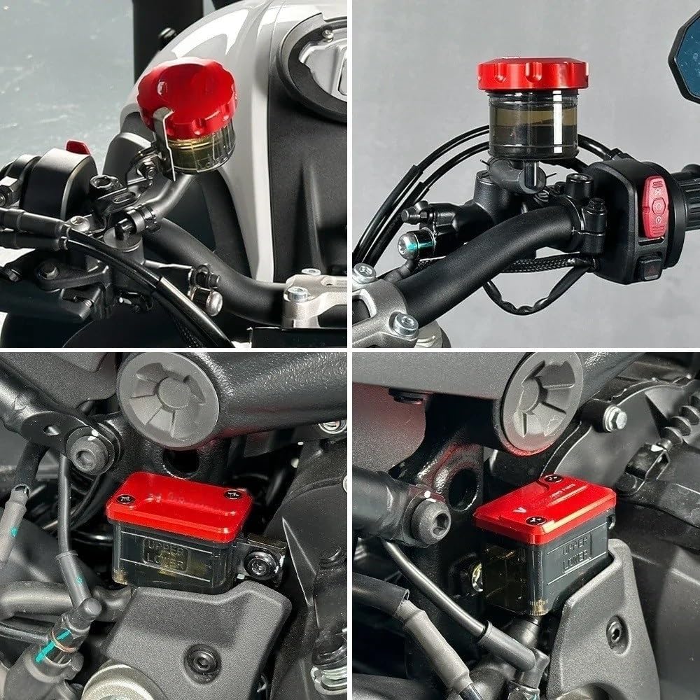 Rear Brake Fluid Reservoir Safeguard Front Rear Brake Fluid Reservoir Cover for 450 NK SR 450NK 450SR 450SRS Motorcycle Master Cylinder Cap