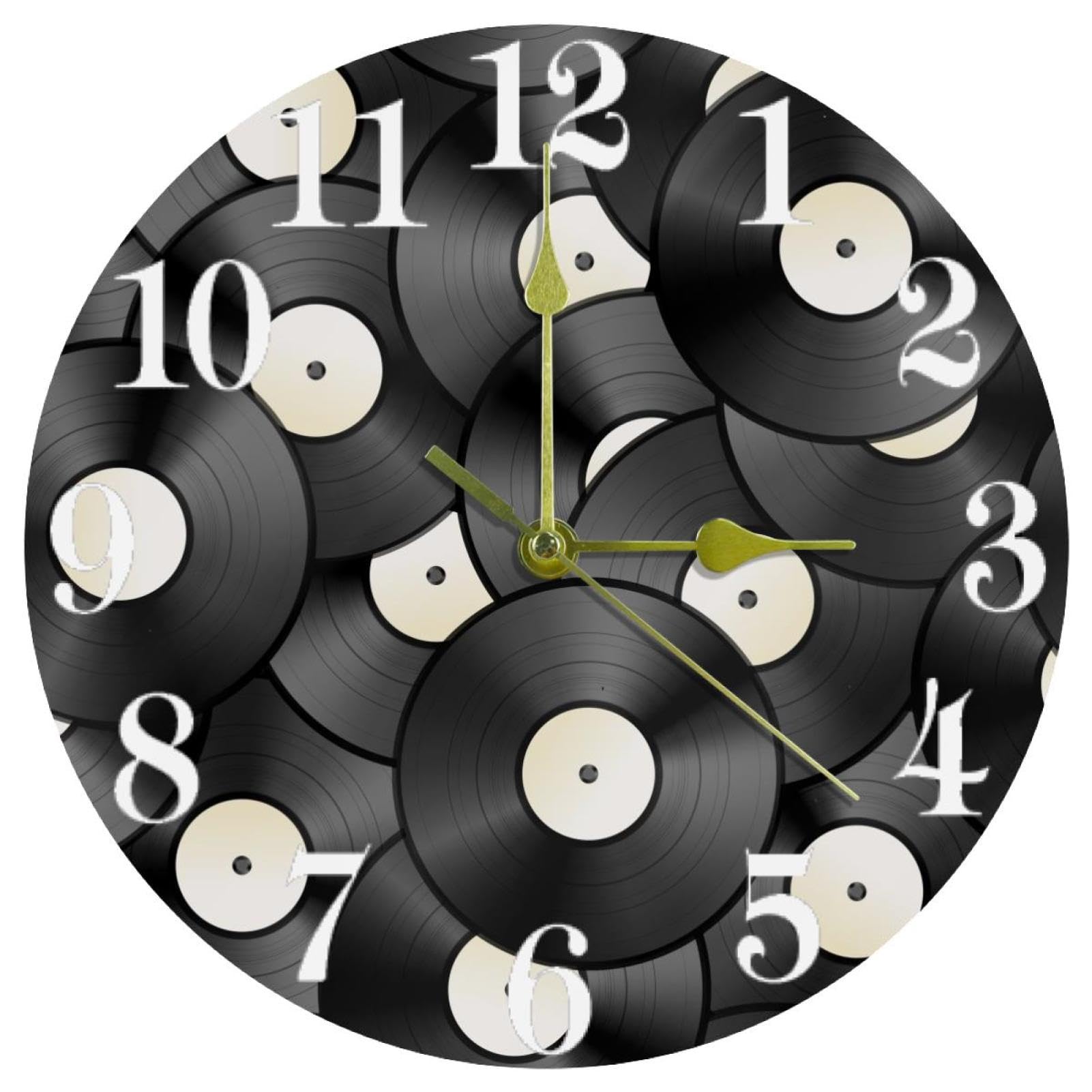 Horloge murale vinyle silencieuse pour une cuisine ou un bureau calme