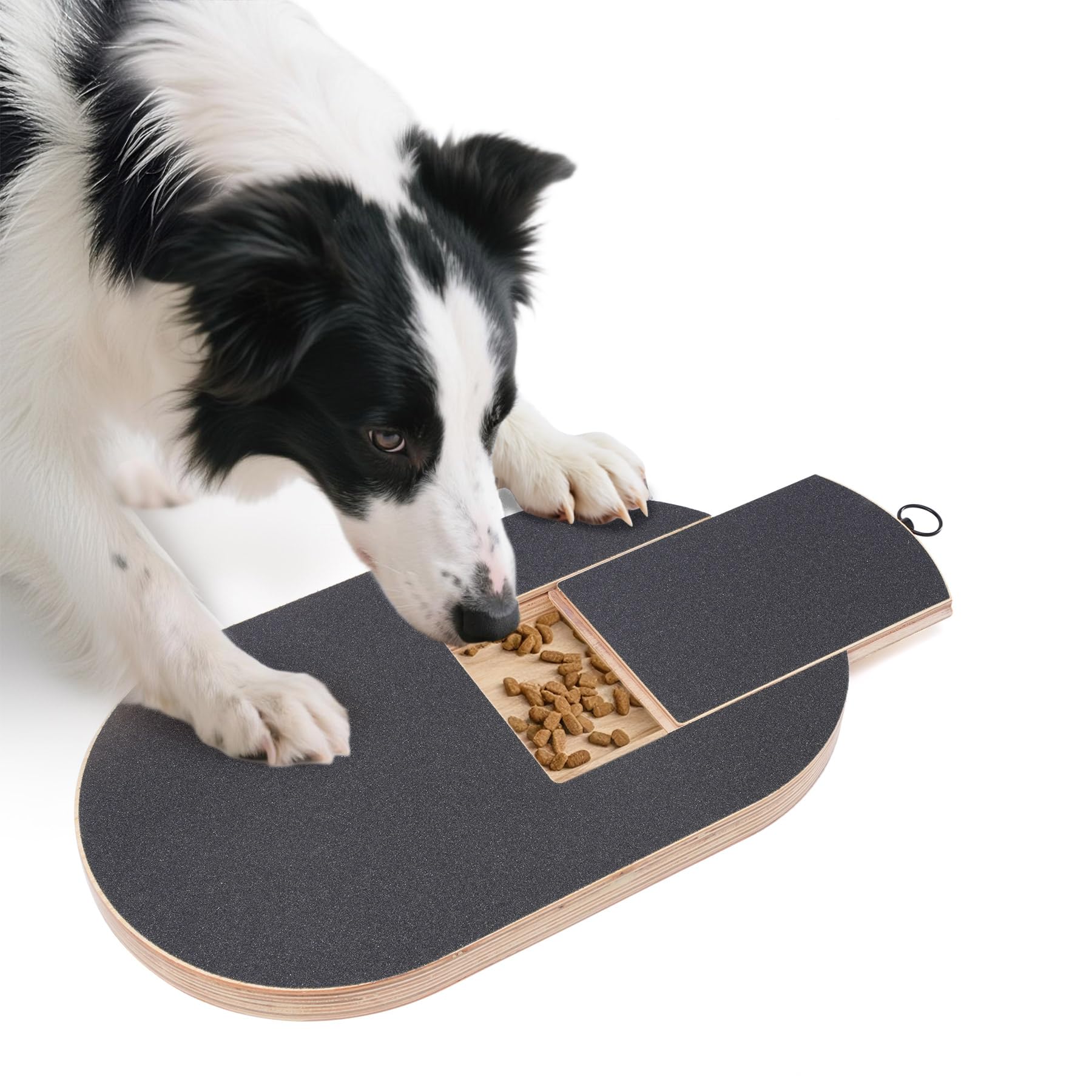 DOOKRON Oval Dog Scratch Pad for Nails Solid Nail Scratch Board with Treat for Dogs Durable Dog Nail File Toy - Image 2