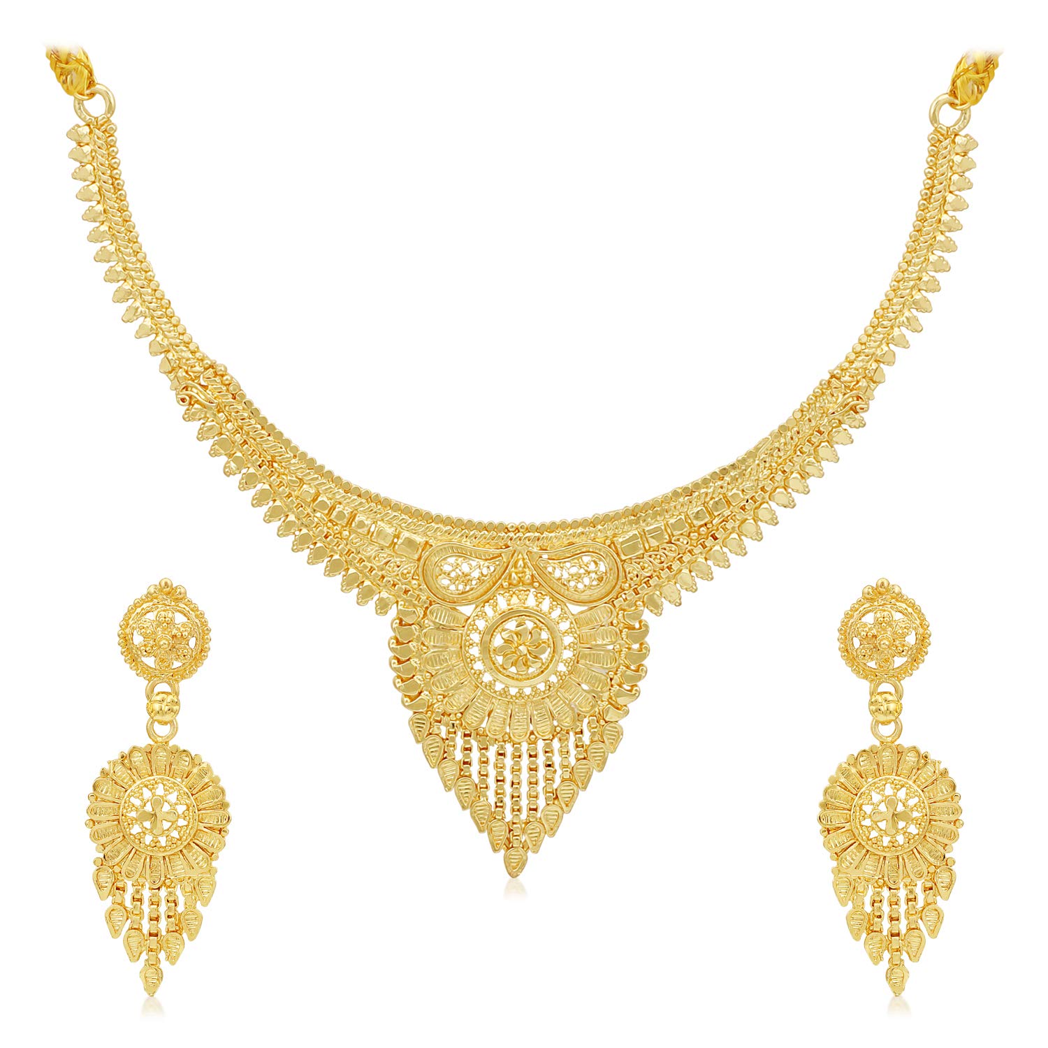 See full amazon price history chart for Sukkhi Lovely 24 Carat Gold Plated Choker Necklace Set for Women (SKR67372) Sukkhi Lovely 24 Carat Gold Plated Choker Necklace Set for Women (SKR67372) (B08G2C3J31) Amazon Price History, Amazon Price Tracker