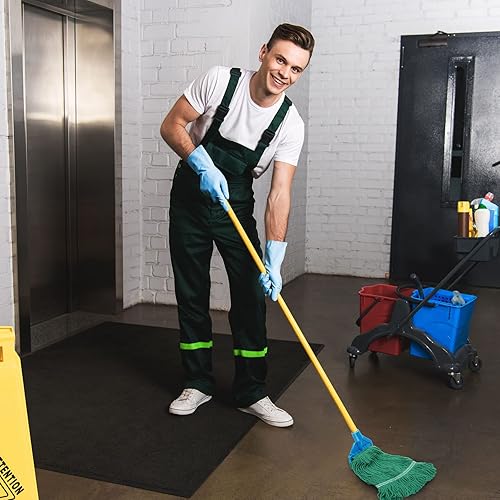 Miniatura 4 de Roshtia Paquete de 16 cabezales de repuesto para trapeador de alta resistencia, cabezal de trapeador comercial de repuesto con extremo bucle, cuerda