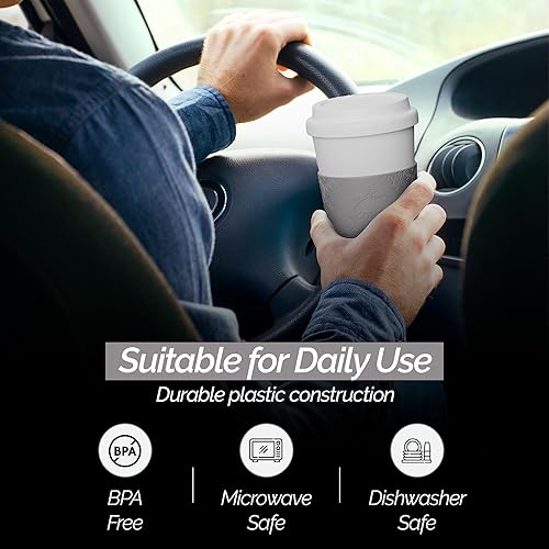 Miniatura 6 de Copco Acadia - Taza de viaje de 16 onzas, vaso de café reutilizable aislado con plástico de doble pared, tapa a prueba de fugas, sin BPA, taza