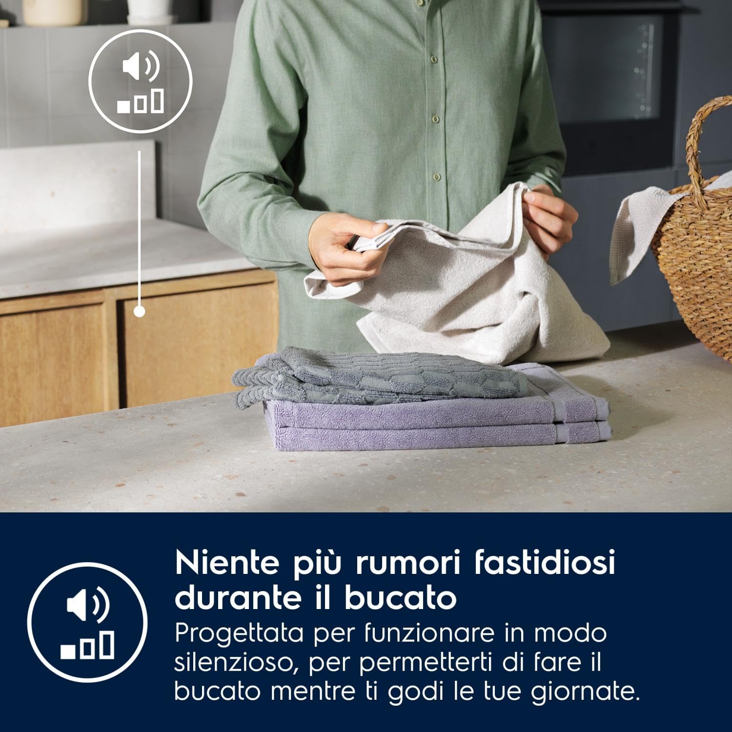 EW7F7BBI - Lavatrice 7 Kg Installazione da Incasso 1351 Giri Vapore Classe Energetica B