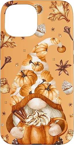 Miniatura 10 de iPhone 13 - Funda con diseño de gnomo de Acción de Gracias, diseño de calabaza y especias
